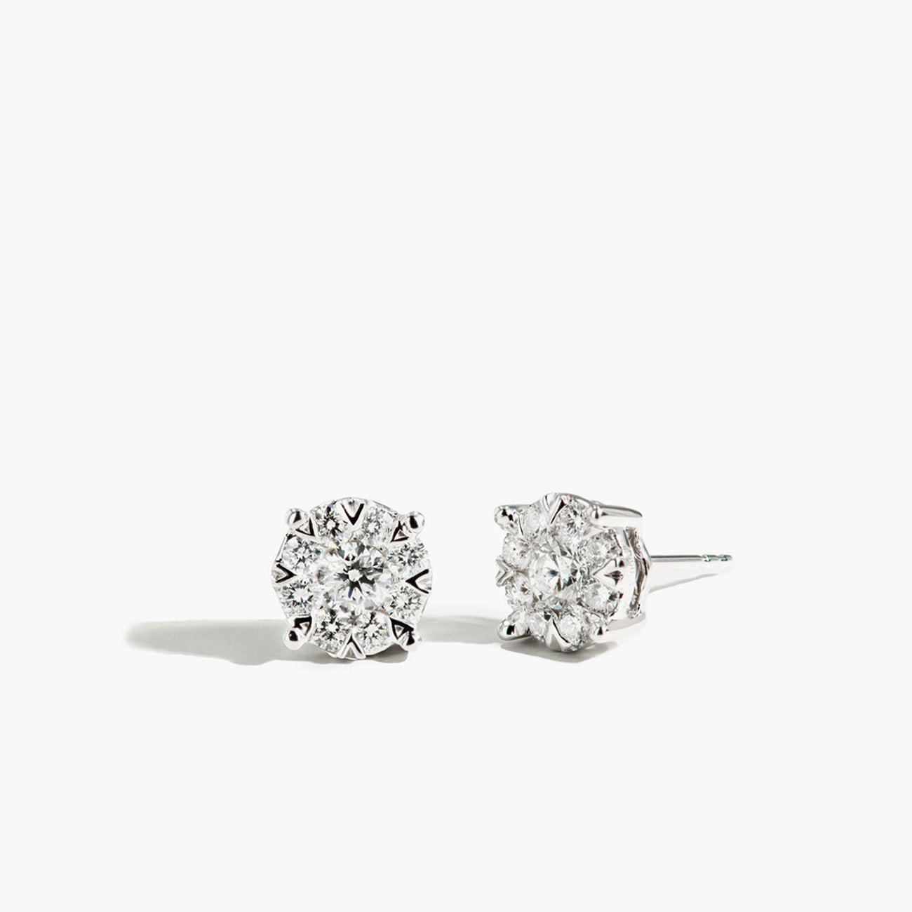 1.50 Carat Look Illusion Diamond Studs (.50ctw)