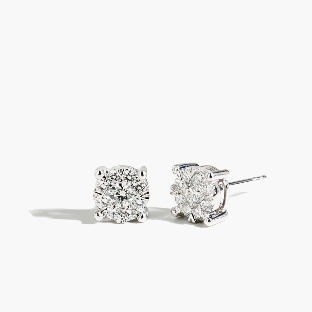 2.25 Carat Look Illusion Diamond Studs (.75ctw)