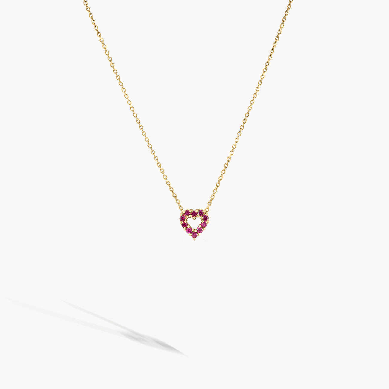 Roberto Coin Reversible Ruby and Diamond Heart Necklace
