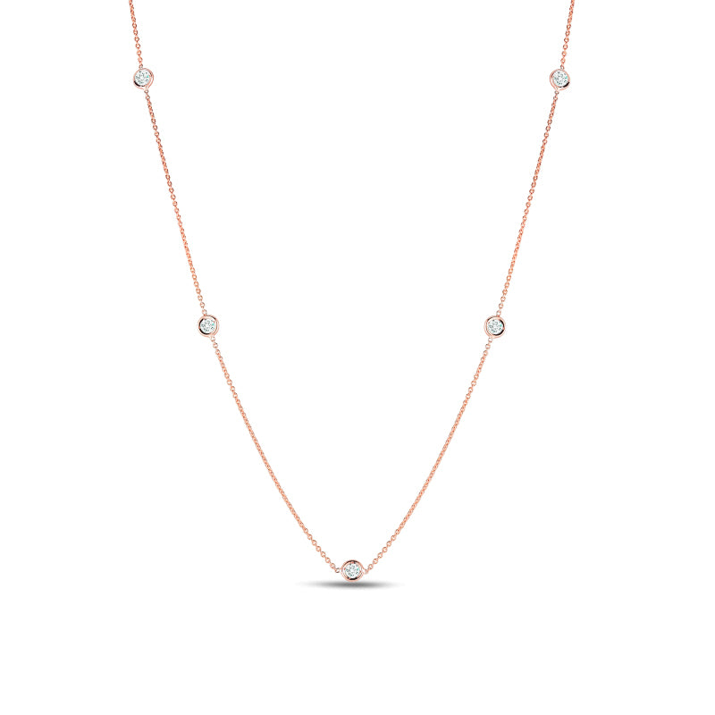Roberto Coin Diamonds By The Inch Station Necklace - .25ctw