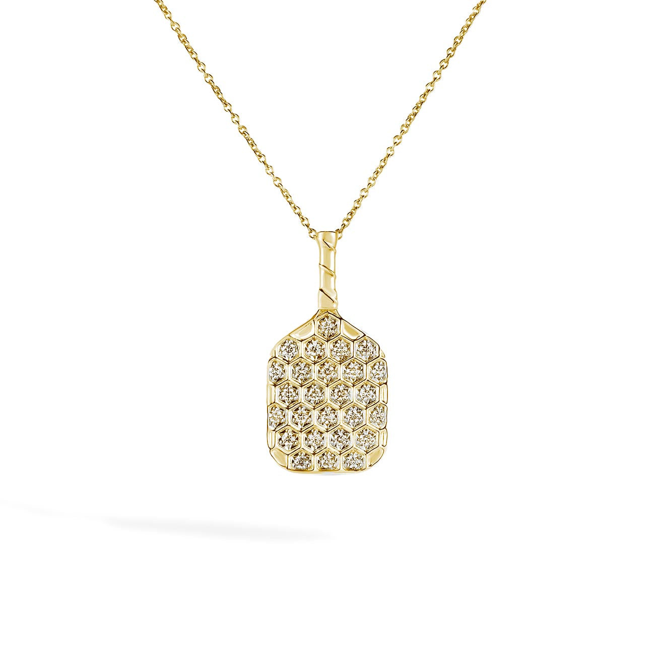 Roberto Coin Tiny Treasures Pickle Ball Diamond Necklace