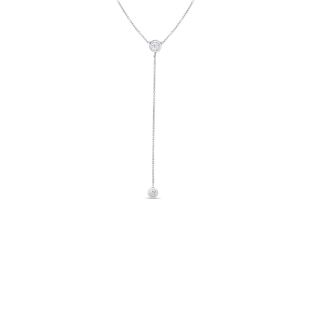 Roberto Coin Gold Diamond Lariat Necklace