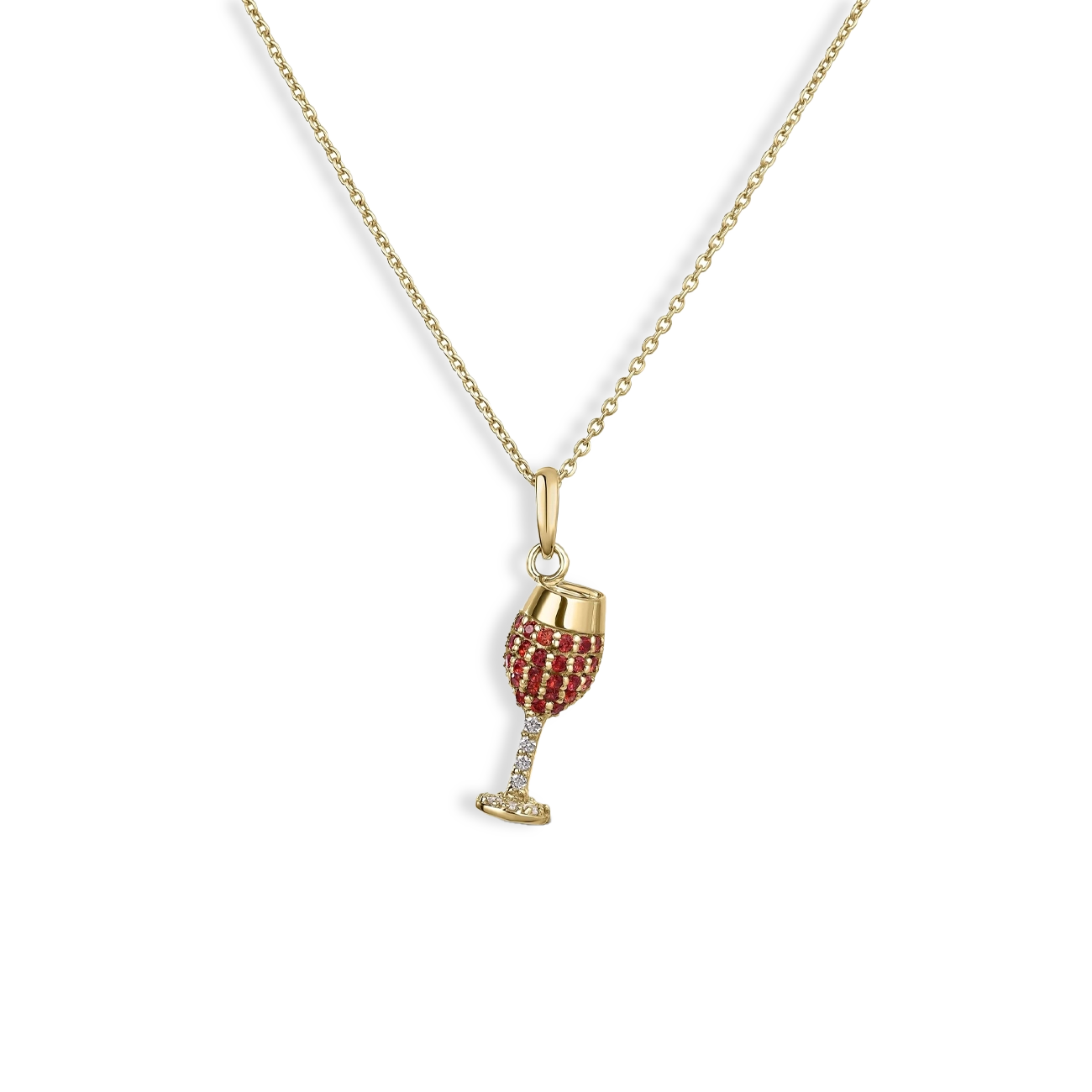 Roberto Coin Tiny Treasures Sapphire and Diamond Orange Spritz Necklace