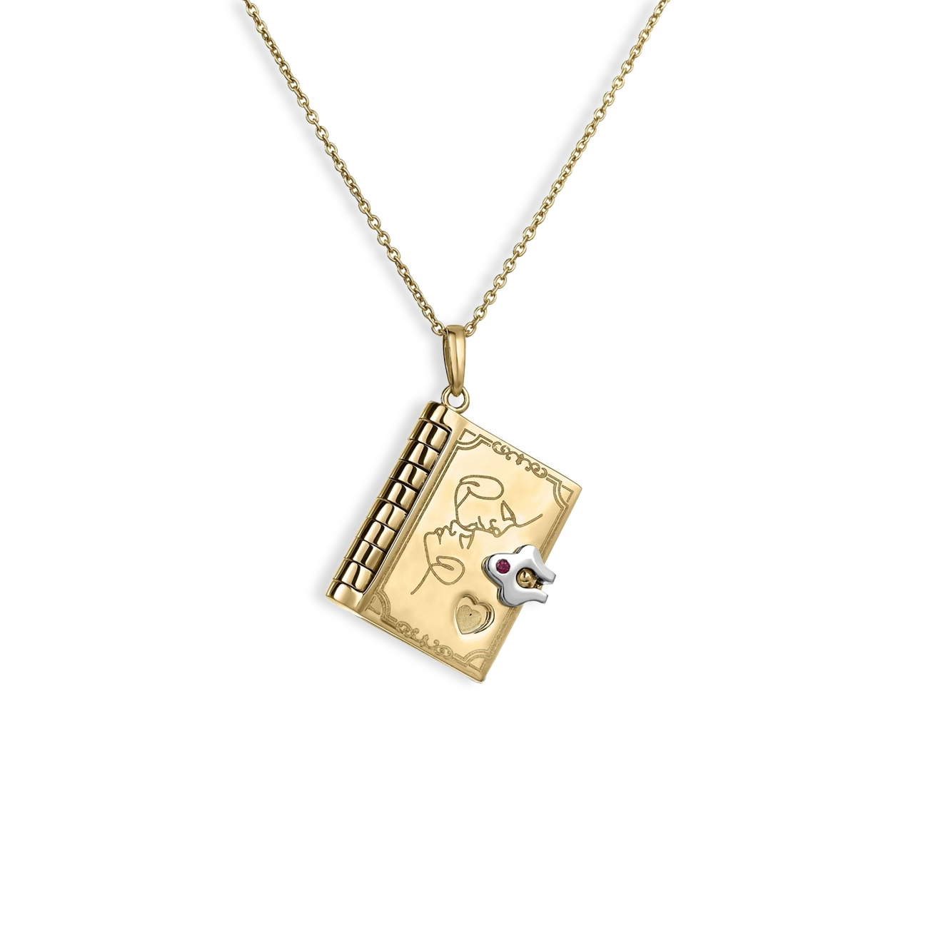 Roberto Coin Tiny Treasures Love Book Pendant Necklace