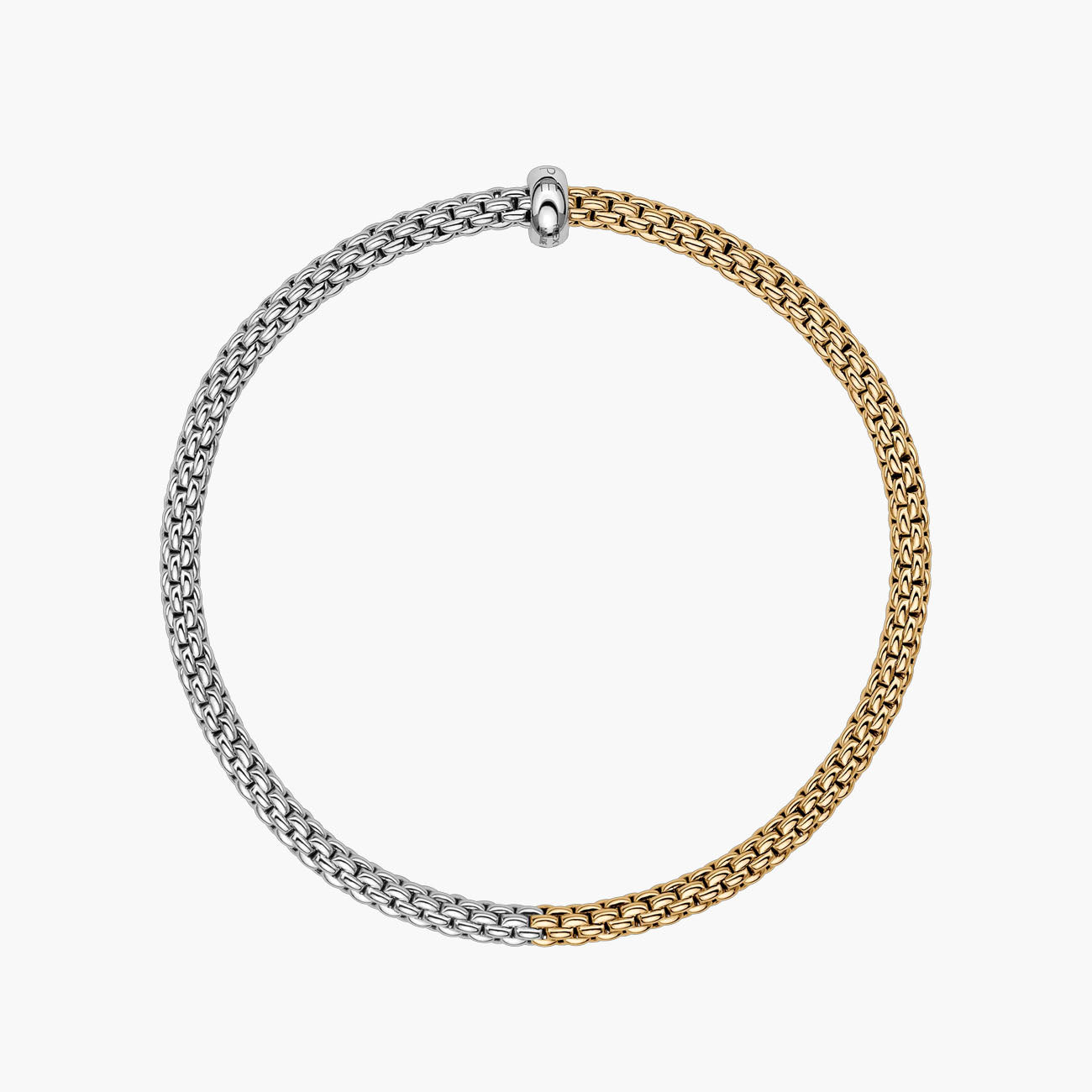 Fope Prima Flex'it 18K White and Yellow Gold Bracelet