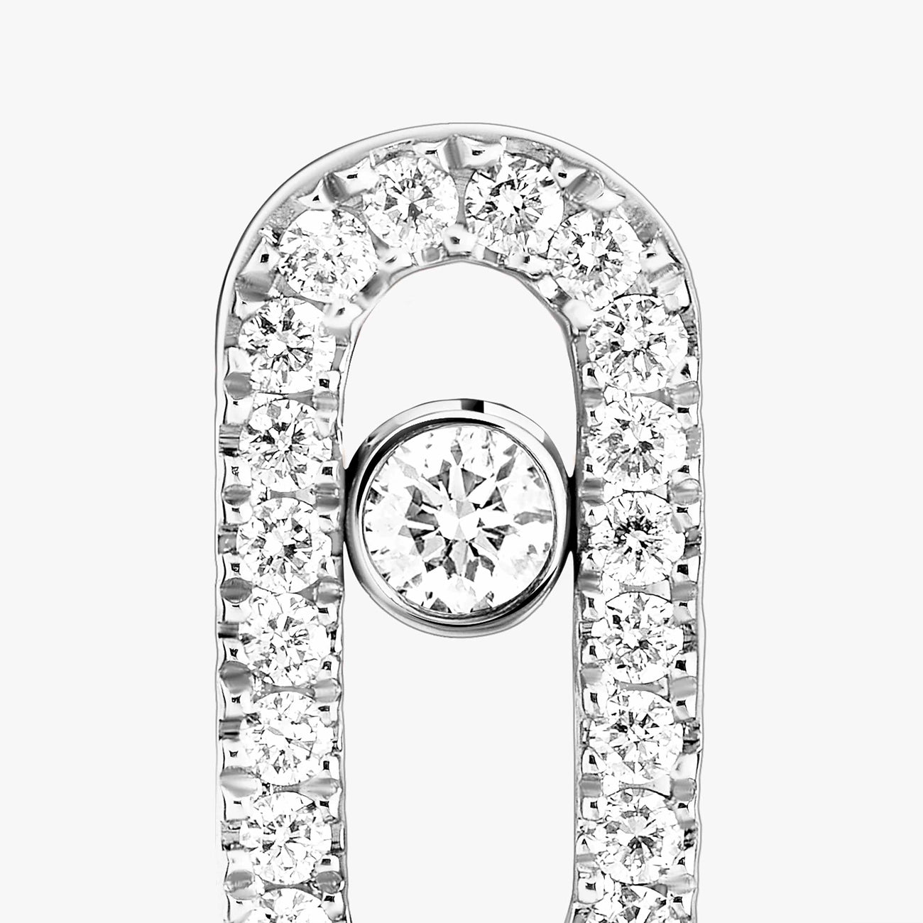 Messika Uno Pave Diamond Stud Earrings