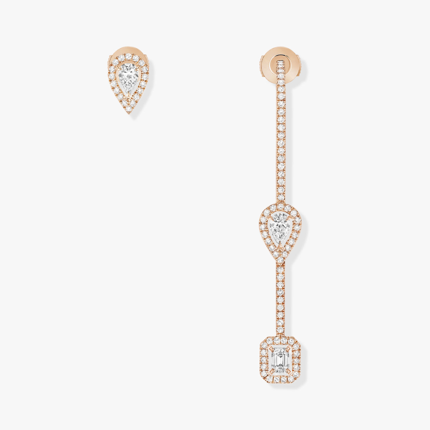 Messika My Twin Diamond Stud and Drop Earrings