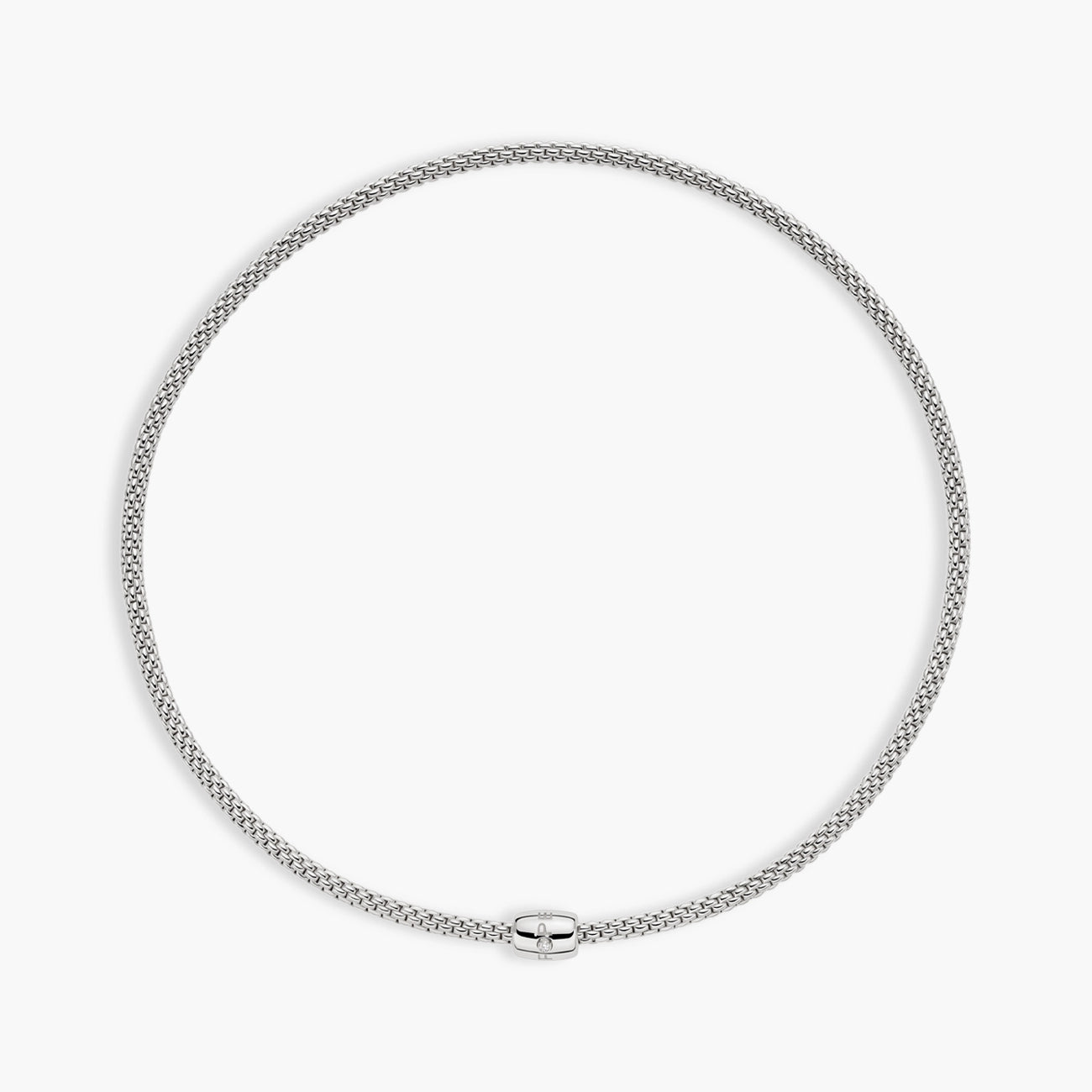 Fope Prima Flex'It Necklace with White Diamond Clasp