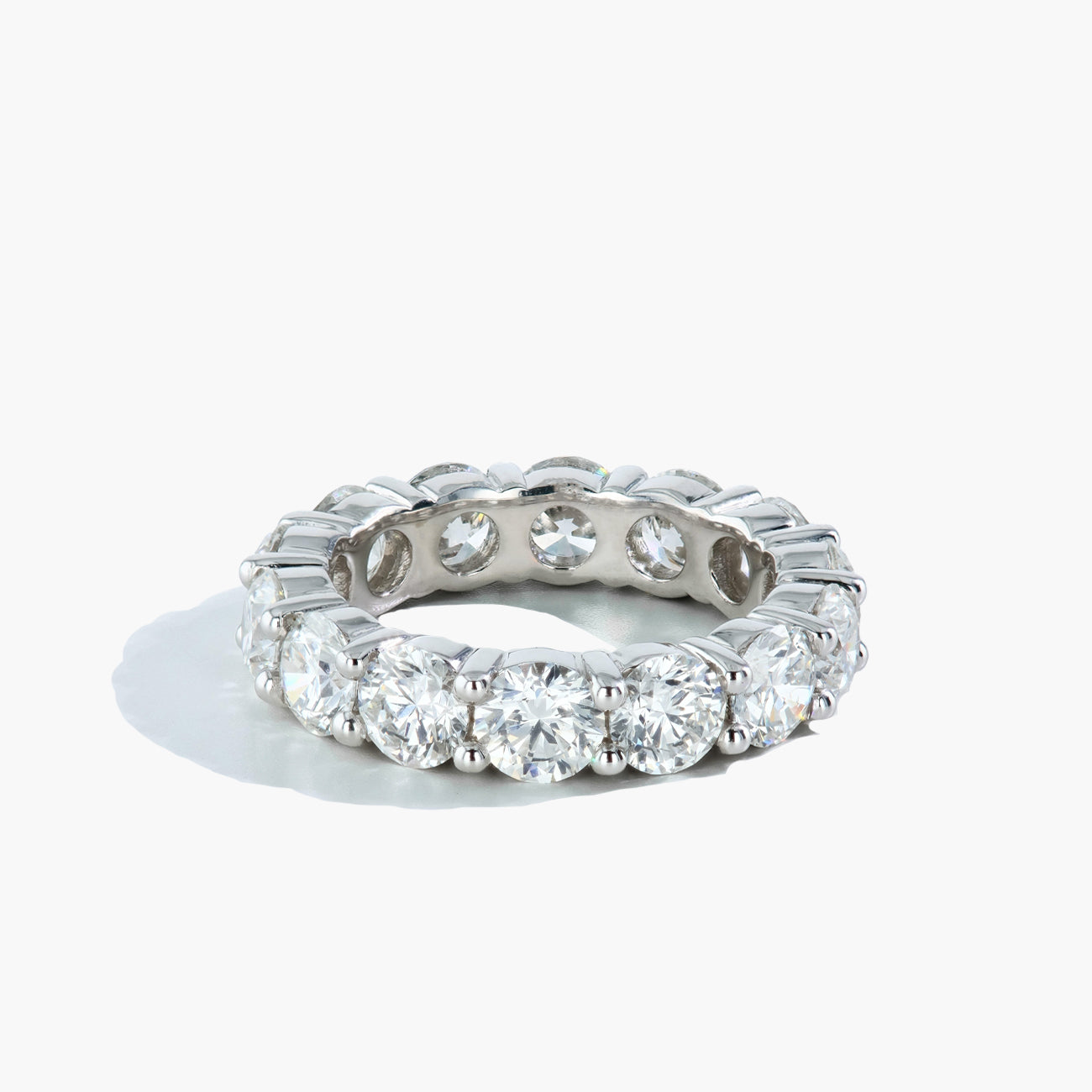 5 Carat Diamond Shared Prong Eternity Ring