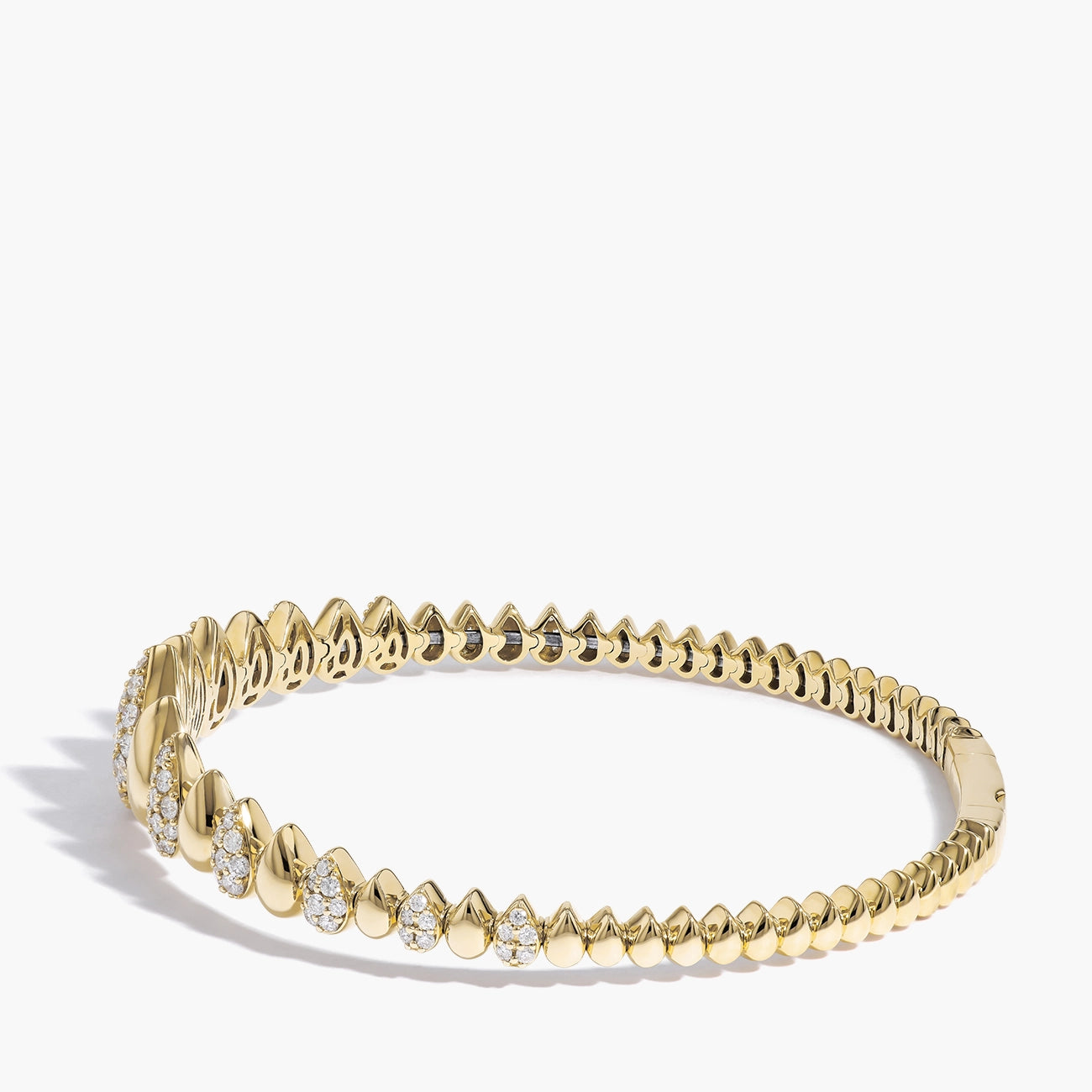 1.14 Carat Round Diamond Bracelet in 14K Yellow Gold
