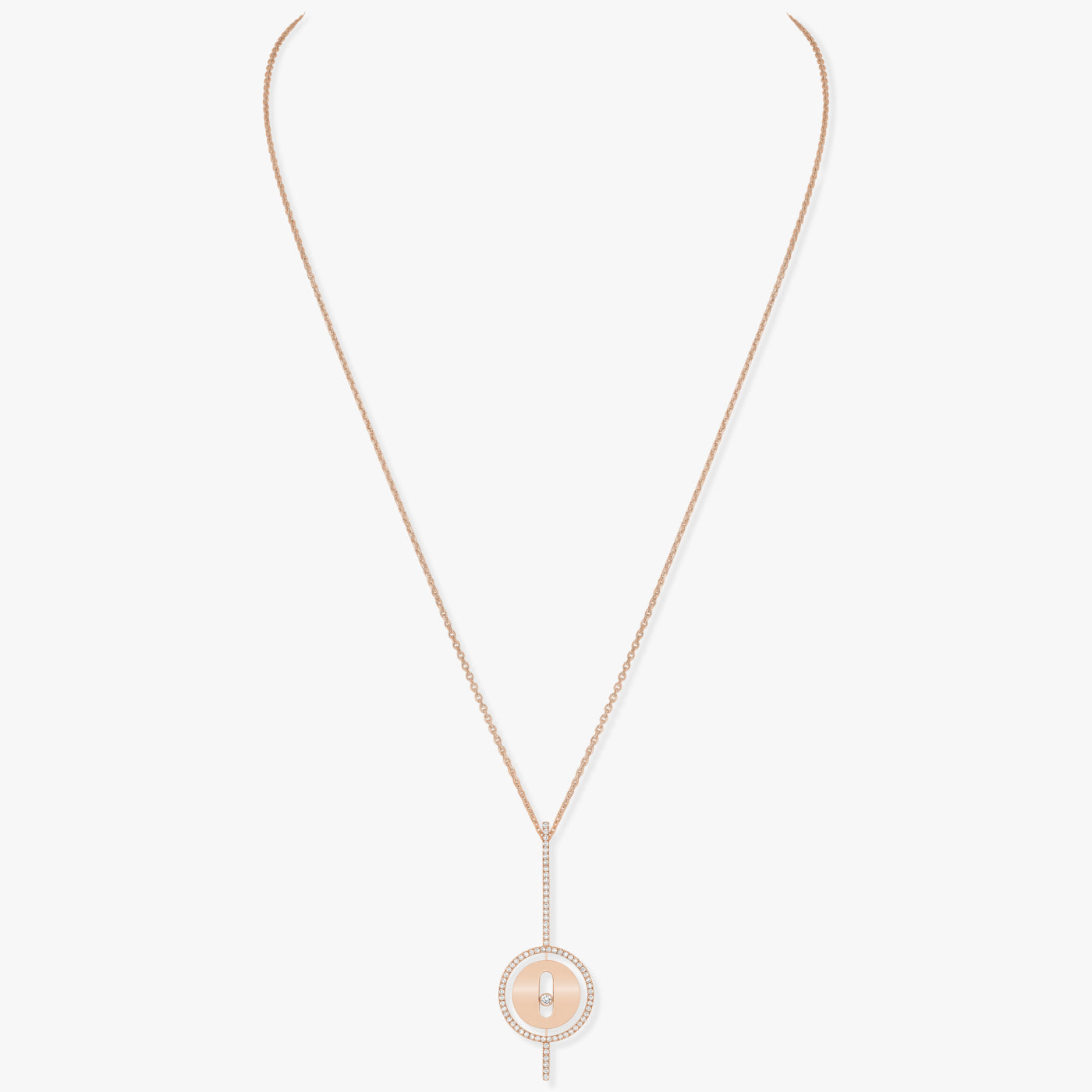 Messika Lucky Move Pavé Diamond Arrow Necklace