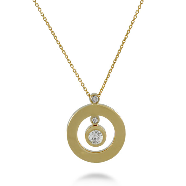 Roberto Coin Cento Diamond Small Shiny O Pendant