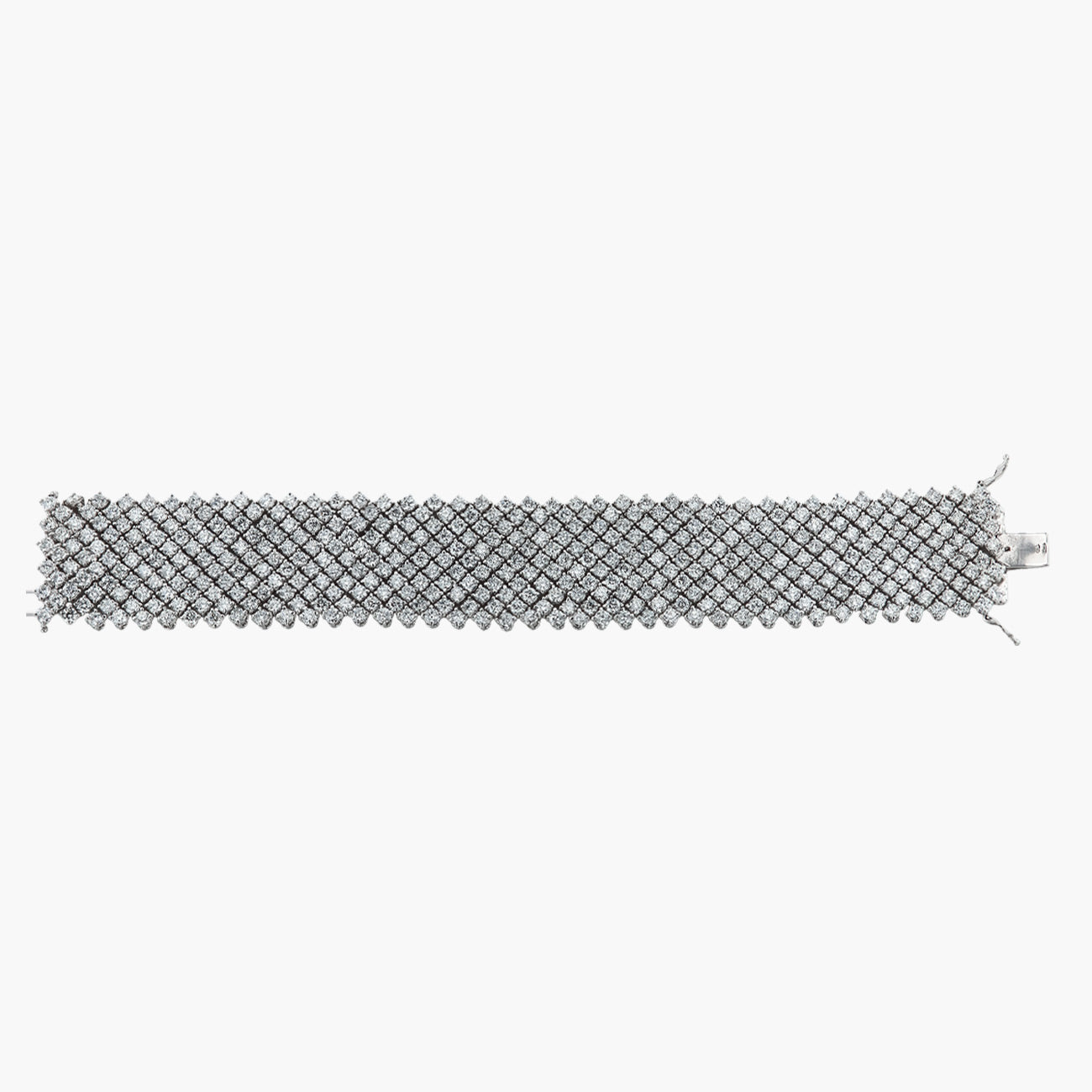 34 Carat 11 Row Diamond Bracelet