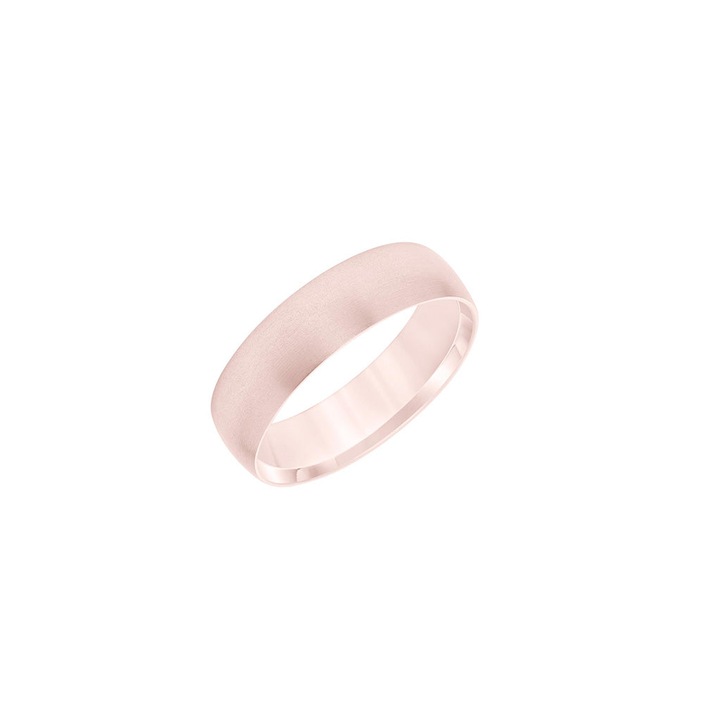 14k Rose Gold Flat Edge Men's Wedding Band