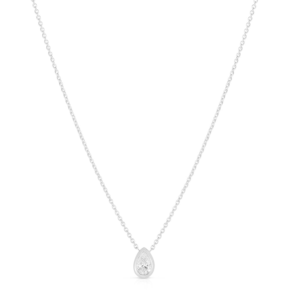 Roberto Coin Diamonds By The Inch Pear Cut Diamond Necklace - 0.20ctw