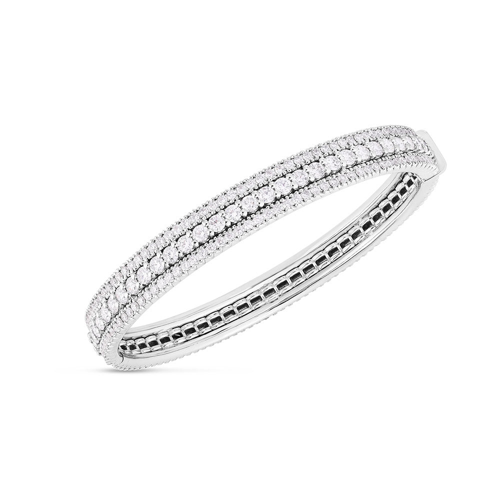 Roberto Coin Siena 3 Row Diamond Bangle