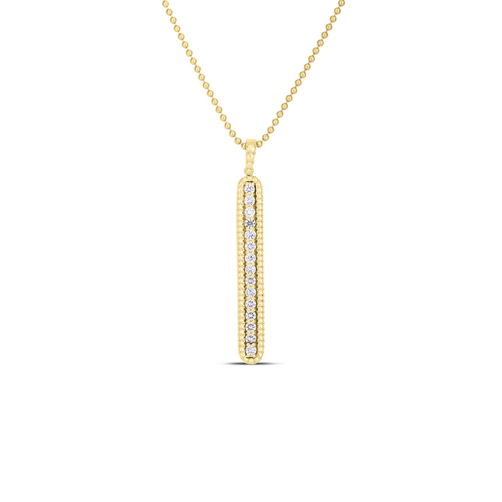 Roberto Coin Siena Diamond Tablet Necklace
