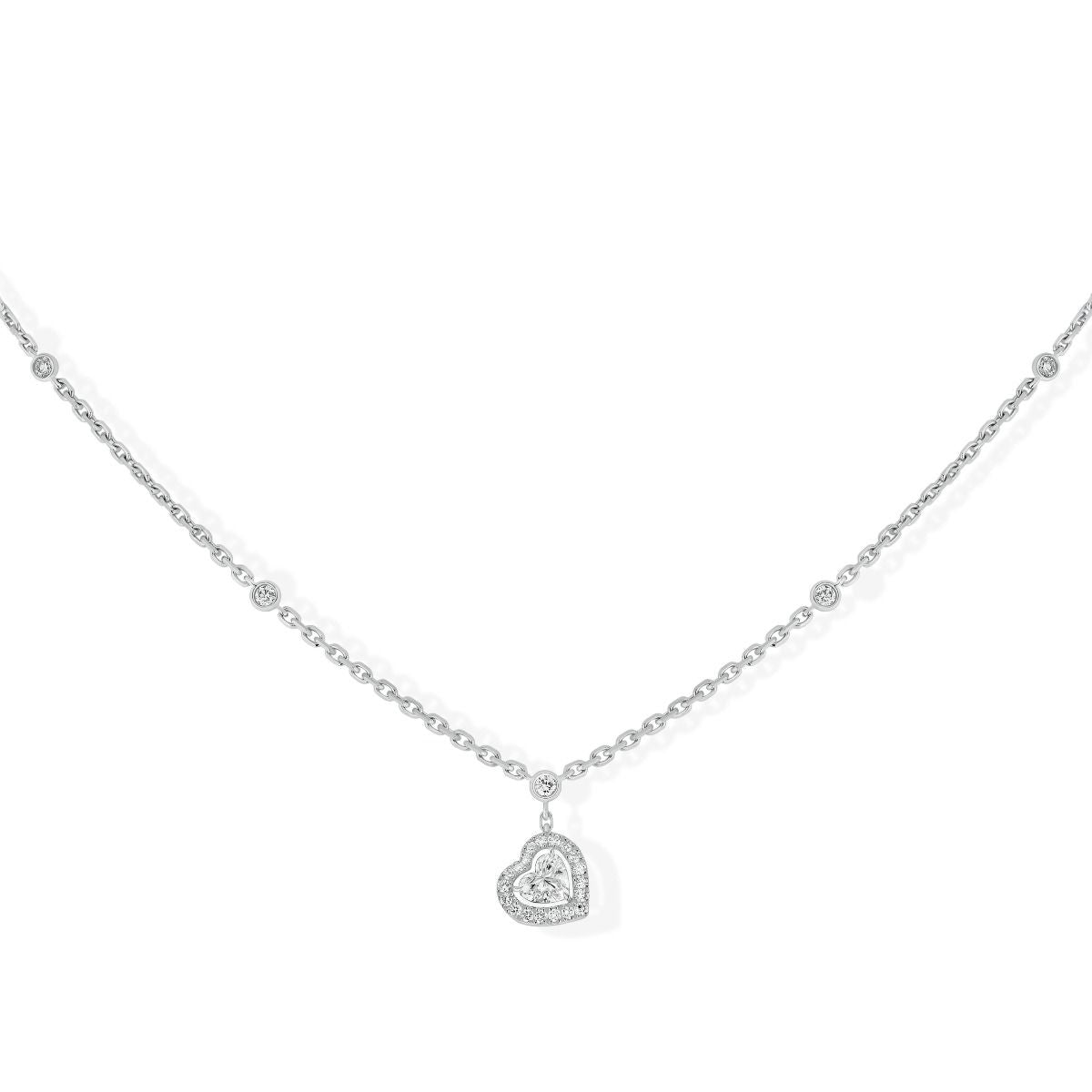 Messika Joy Coeur Diamond Heart Necklace