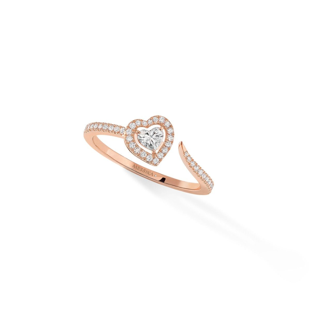Messika Joy Coeur Pavé Heart Open Ring