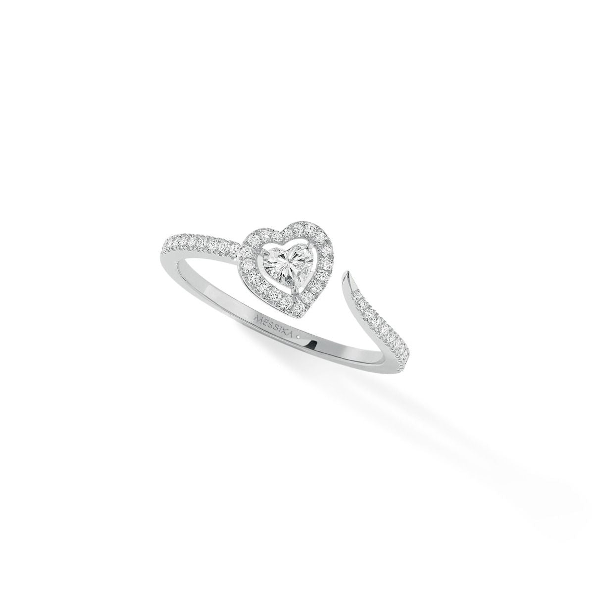 Messika Joy Coeur Pavé Heart Open Ring
