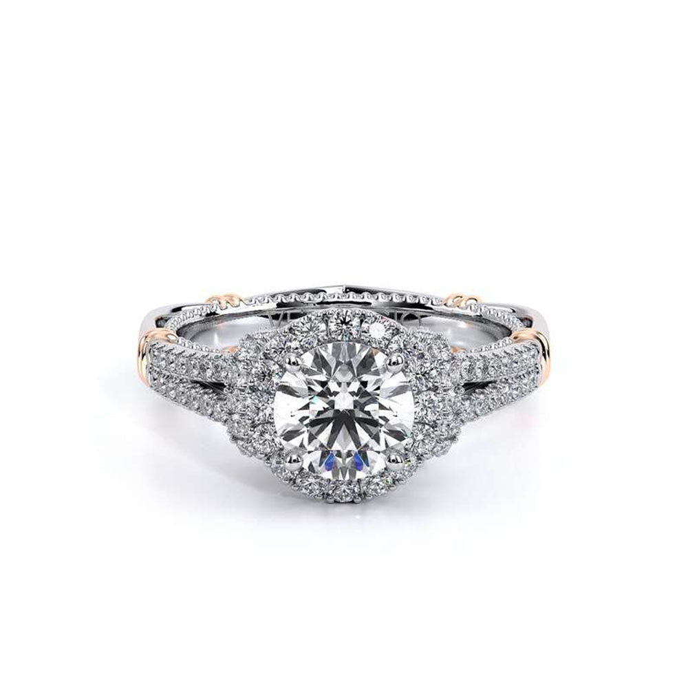 Verragio Parisian Round Pave Diamond Halo Engagement Ring Setting