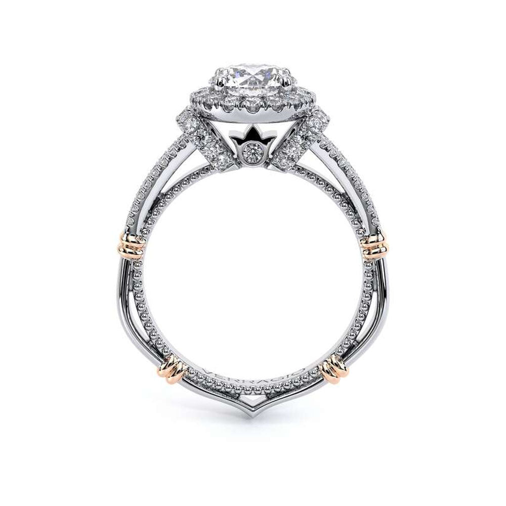Verragio Parisian Round Pave Diamond Halo Engagement Ring Setting