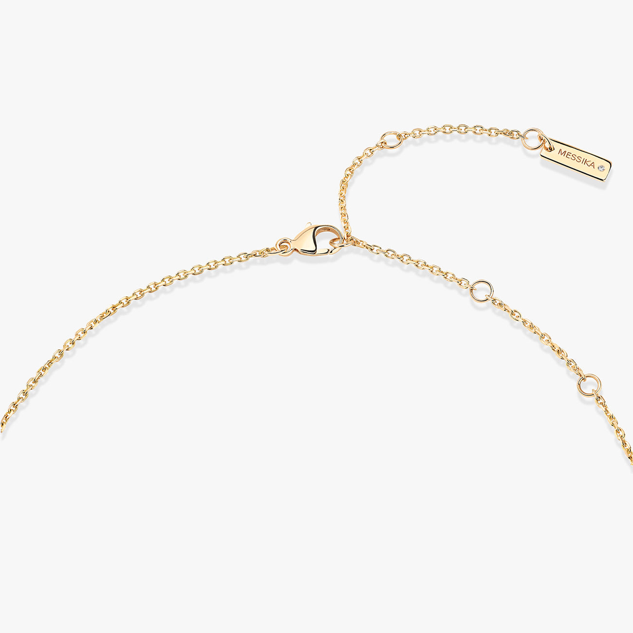 Messika Lucky Eye Color Malachite Necklace in Yellow Gold