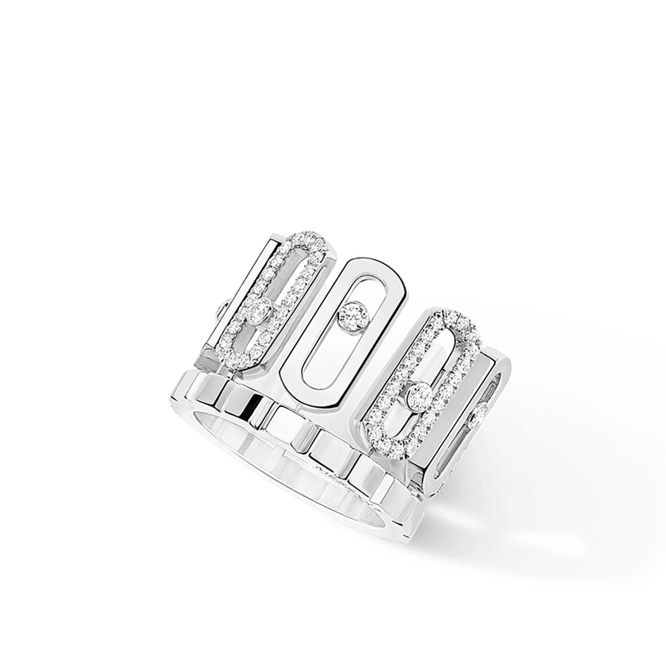 Messika Move Iconica Half Pave Ring