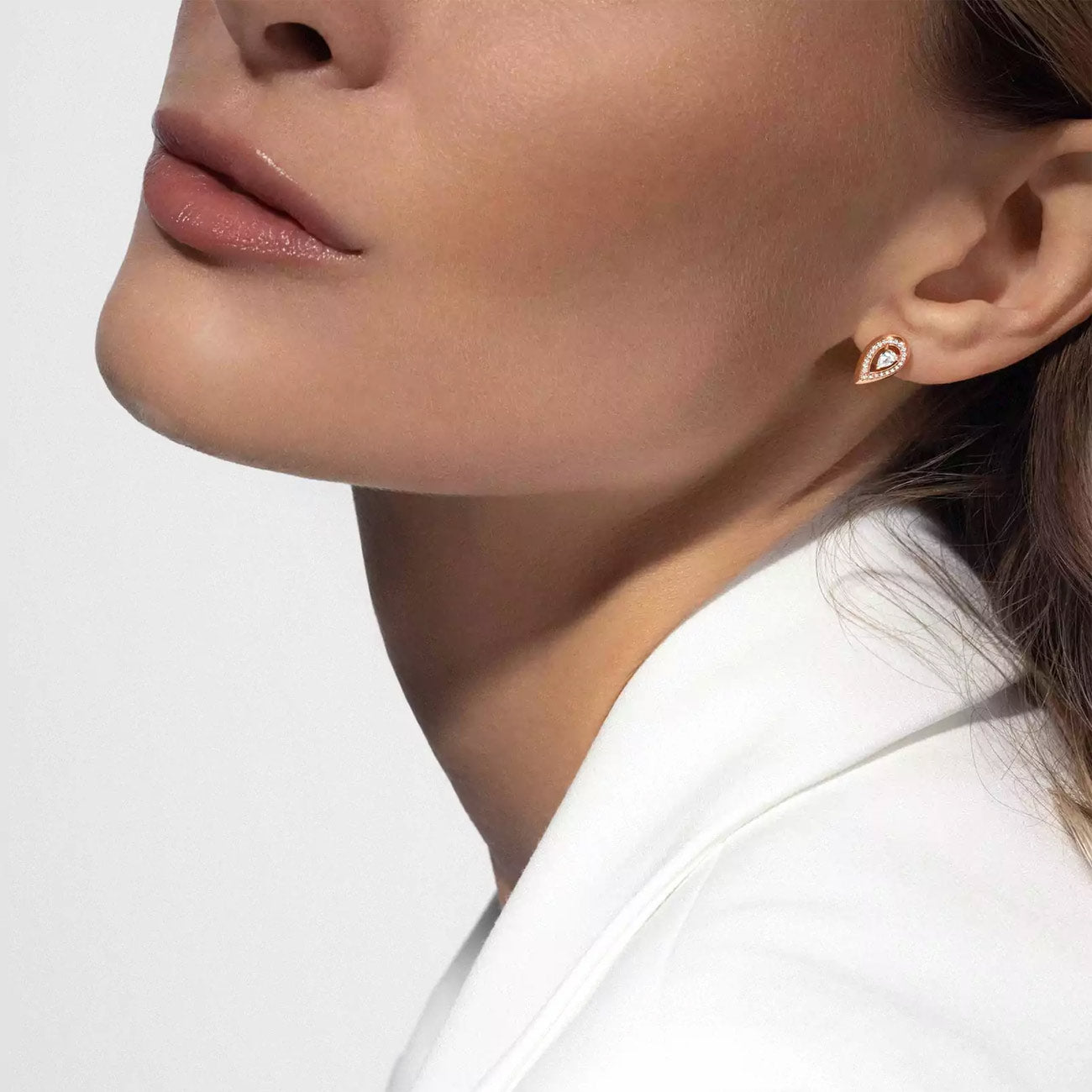 Messika Fiery Pear Diamond Earrings