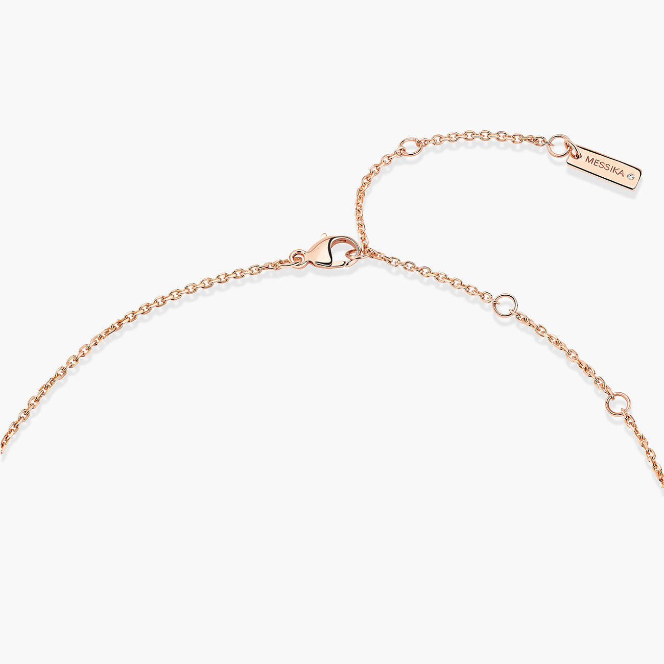 Messika Lucky Eye Color Turquoise Necklace in Rose Gold