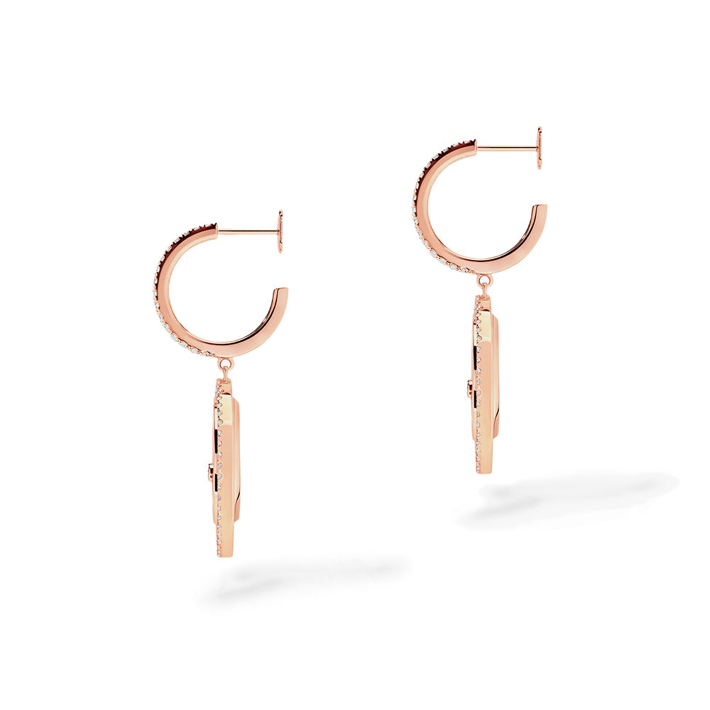 Messika Lucky Move PM Mother of Pearl Earrings