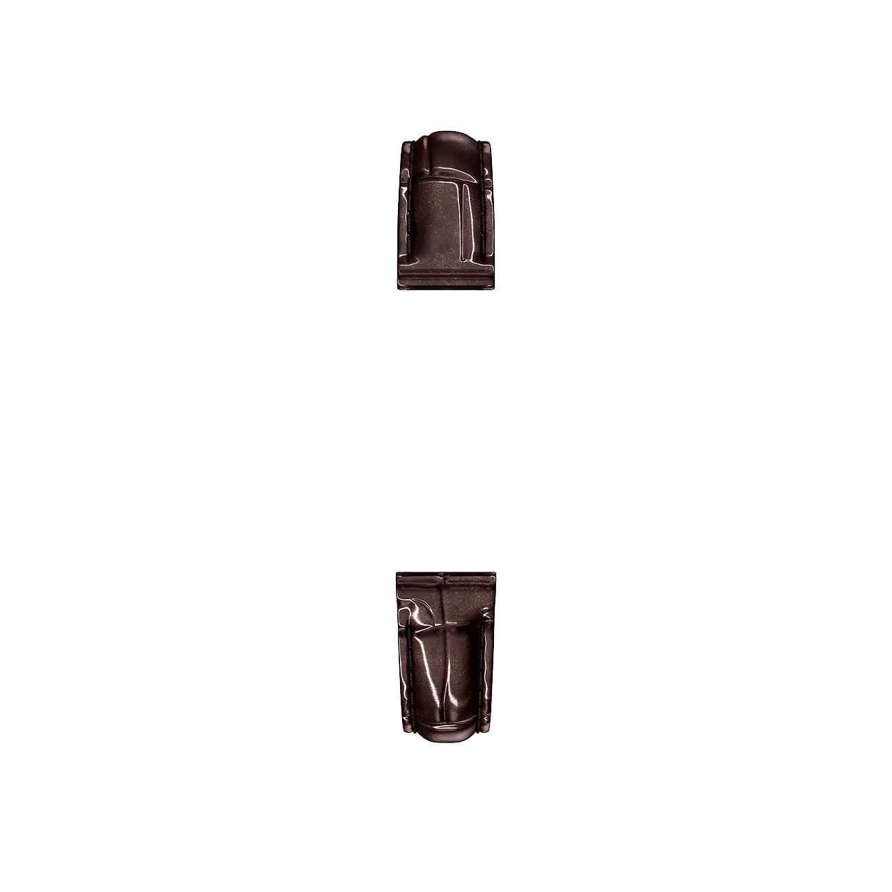 Michele 12mm Glossy Brown Crocodile Watch Strap