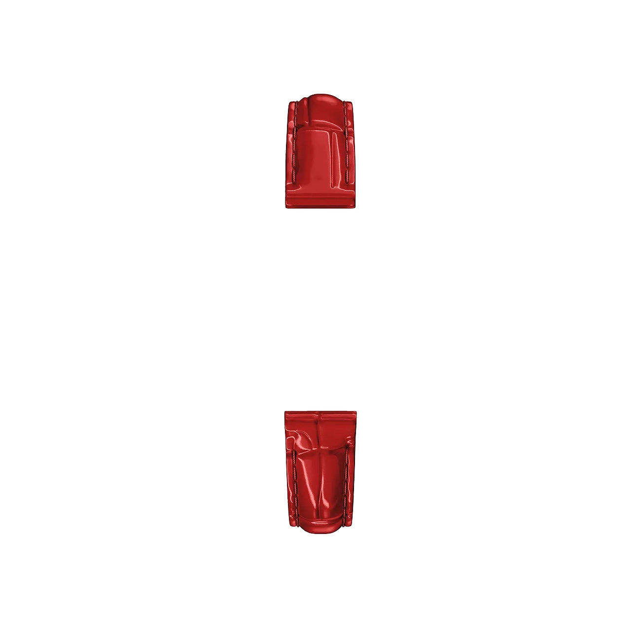Michele 12mm Glossy Red Crocodile Leather Watch Strap