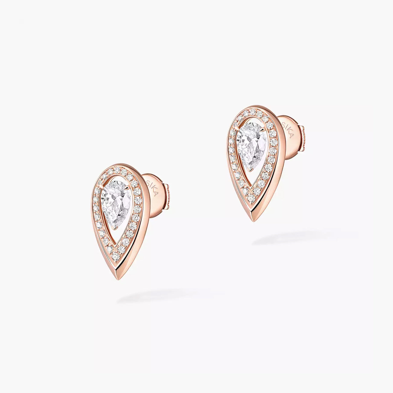 Messika Fiery Pear Diamond Earrings