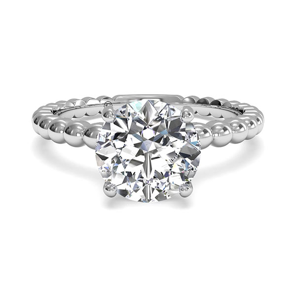 Ritani Beaded Solitaire Engagement Mounting