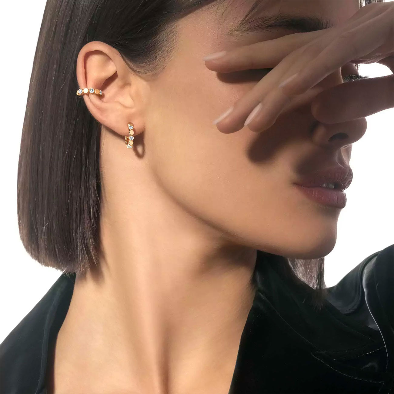 Messika D-Vibes Diamond Mini Hoop Earrings