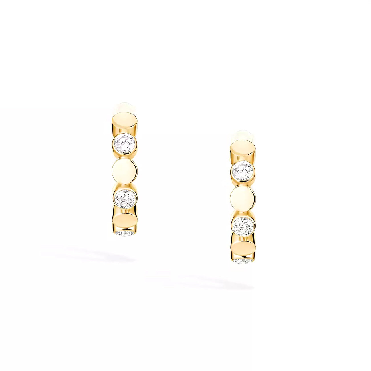 Messika D-Vibes Diamond Mini Hoop Earrings