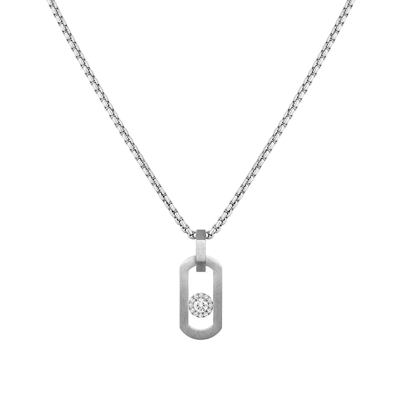 Messika So Move Natural Titanium Pendant Necklace