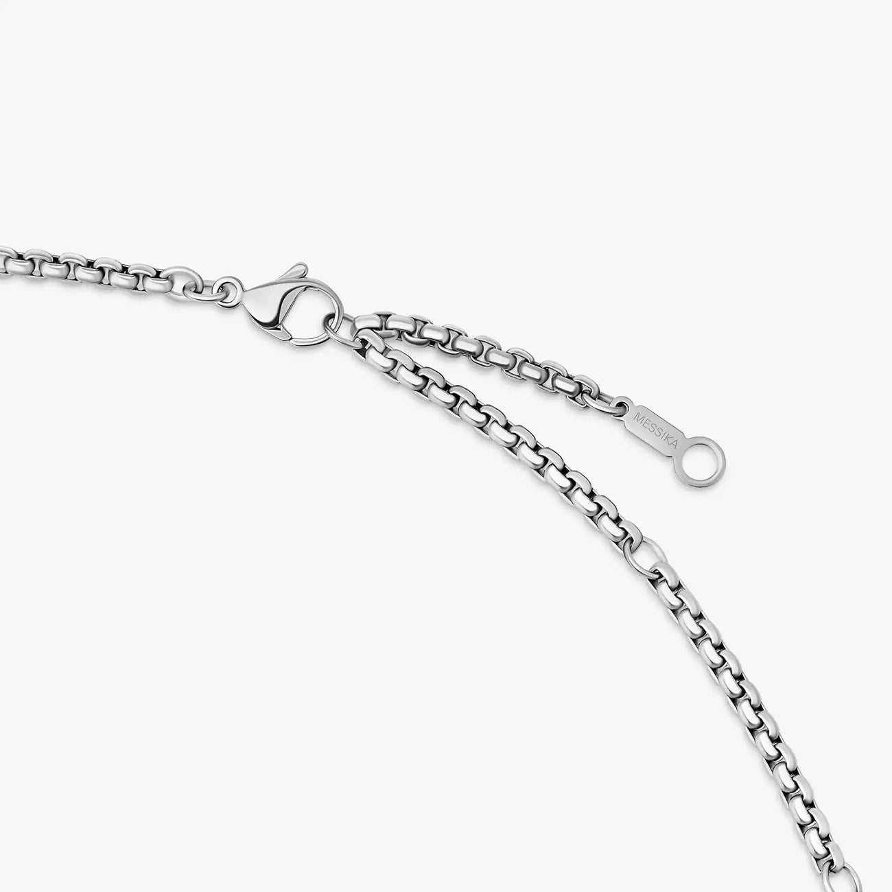 Messika So Move Diamond Pave Natural Titanium Pendant Necklace