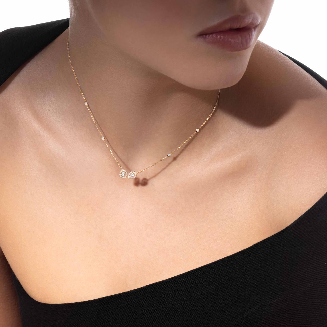 Messika My Twin Toi & Moi Diamond Necklace