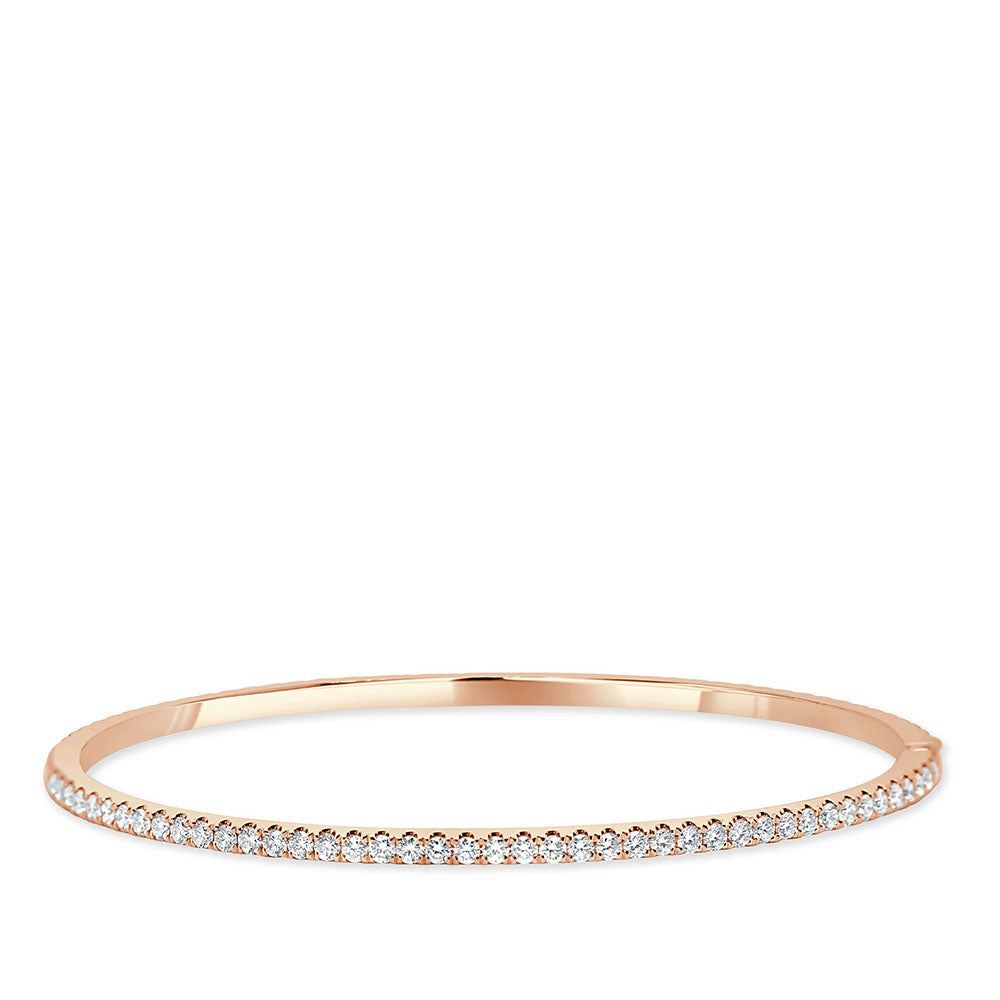 Diamond Bangle in Rose Gold