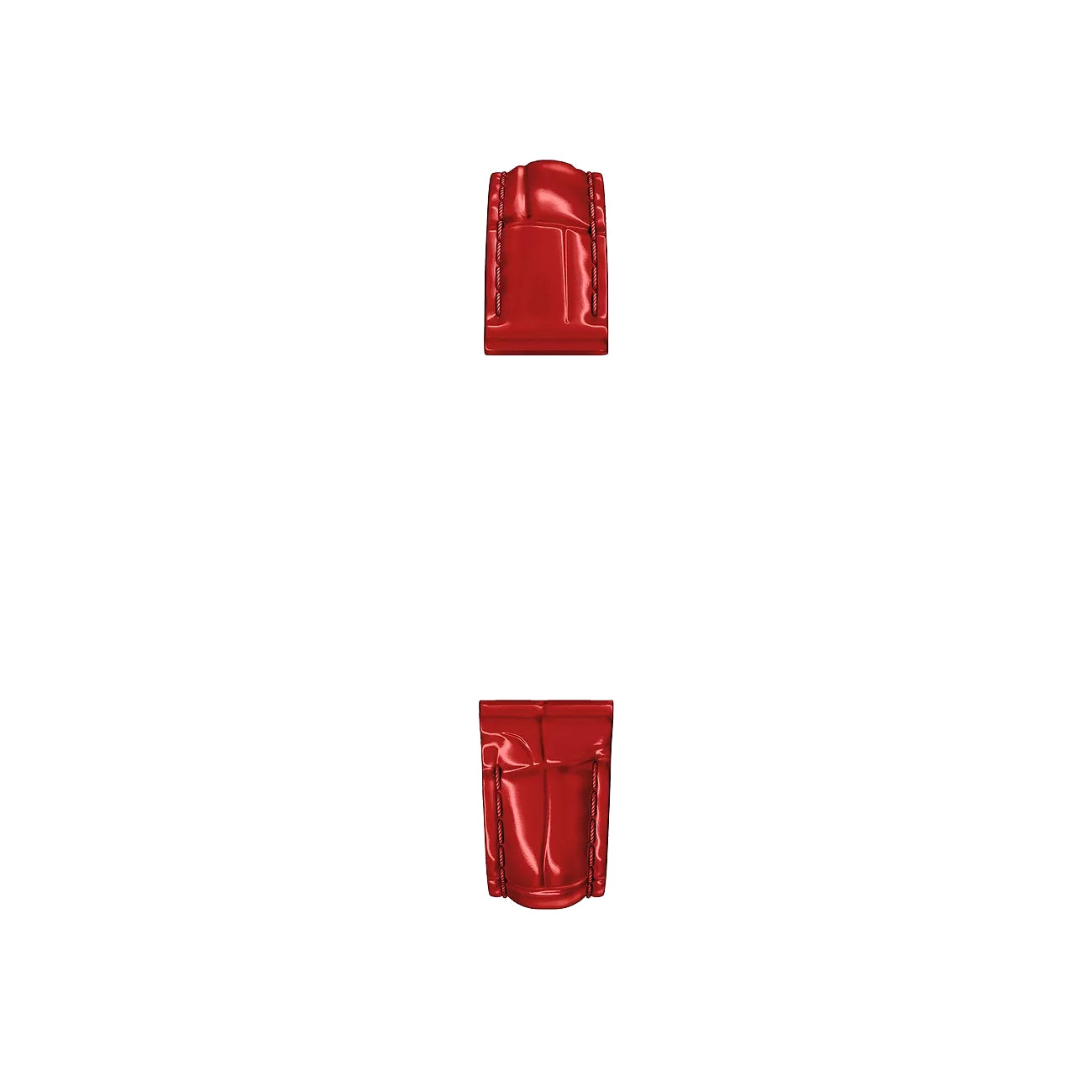 Michele 14mm Glossy Red Crocodile Leather Watch Strap