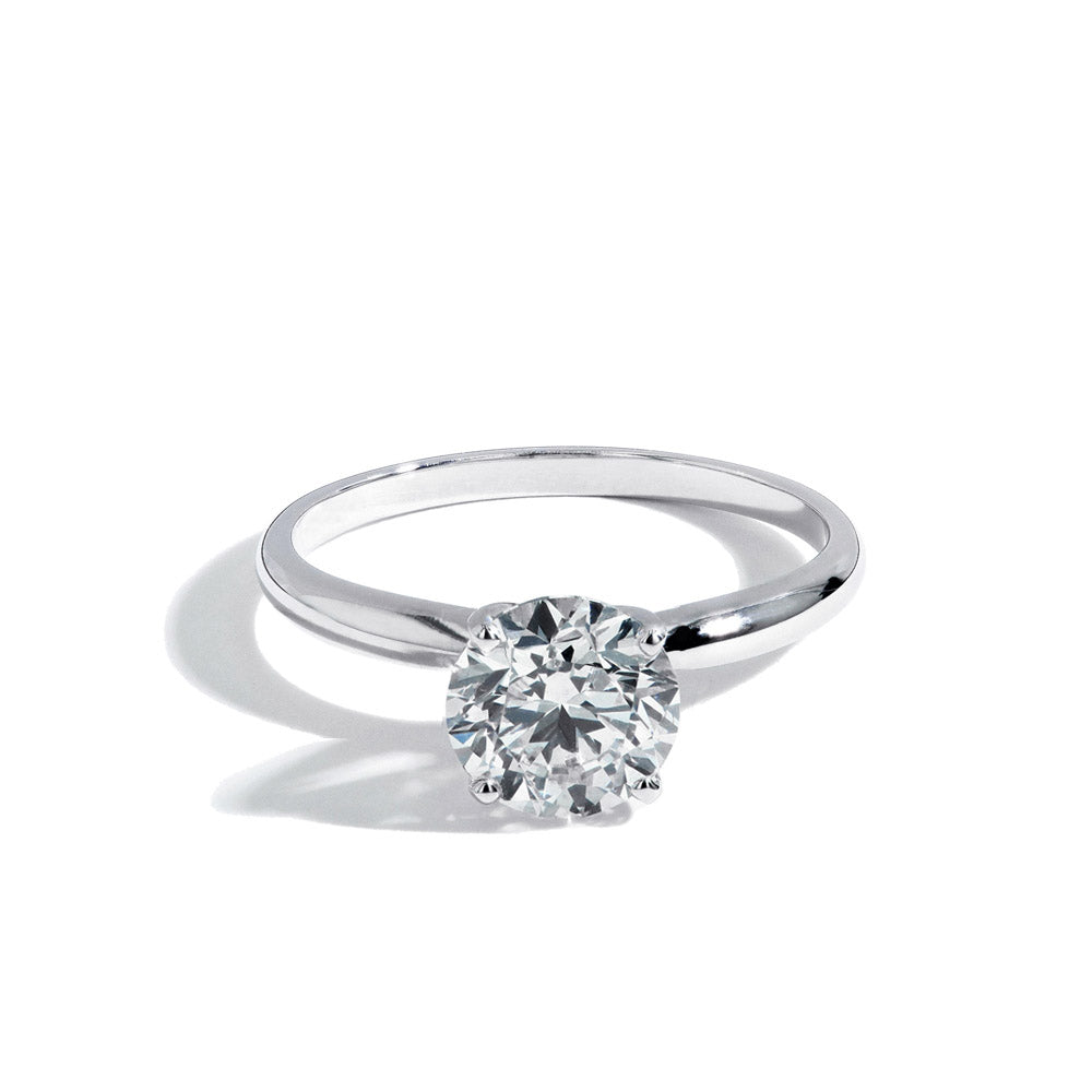 1.54 Carat Lab Grown Diamond Solitaire Engagement Ring
