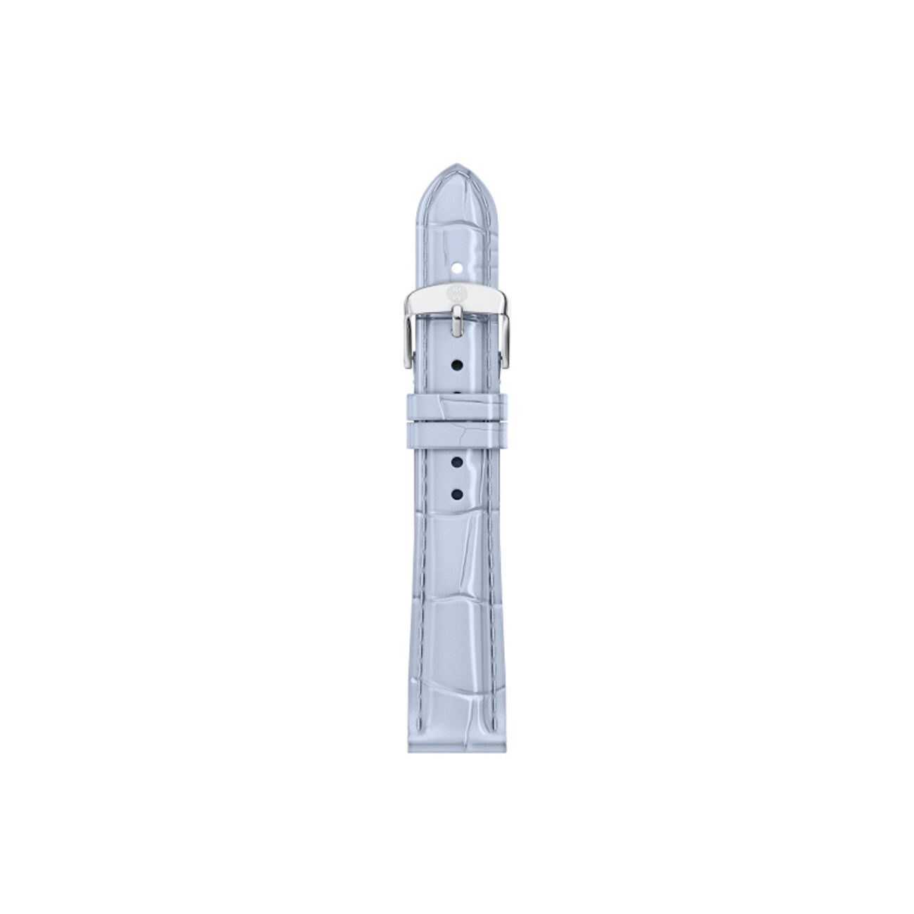 Michele 16mm Crocodile-Calf Pastel Blue Watch Strap