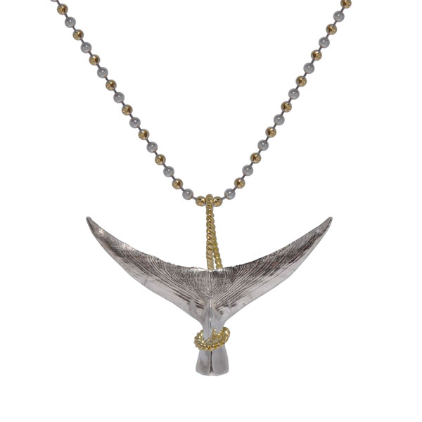 Large Silver Swordfish Tail by Robert Pelliccia (Chain Sold Separately)