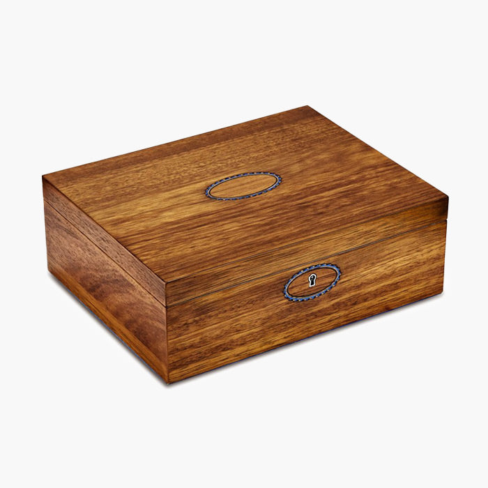 WOLF Swan Lake Ballet Musical Jewelry Box in Walnut Wood