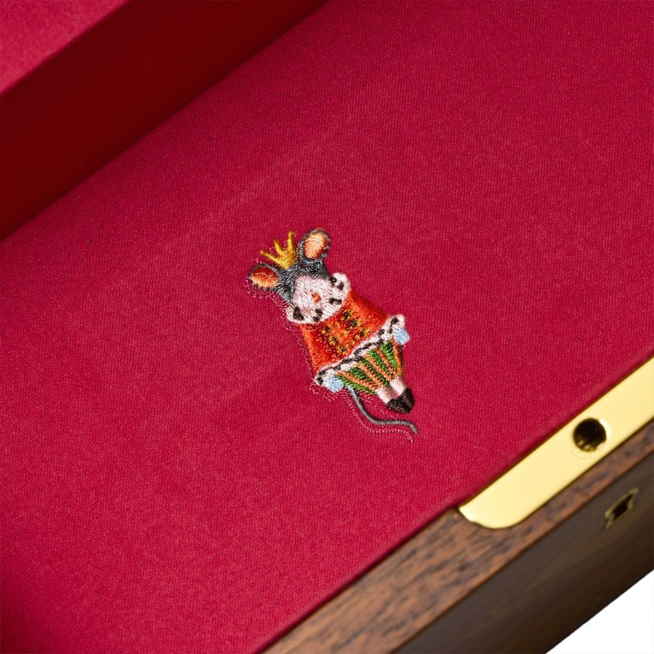 WOLF Nutcracker Ballet Musical Jewelry Box in Walnut Wood