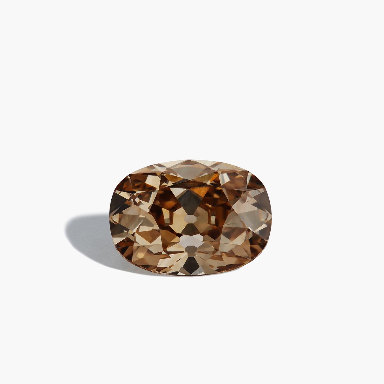 3.01ct Cognac Old Mine Cut Brilliant Diamond
