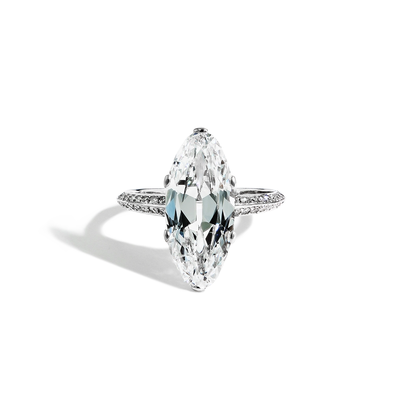 Antique Oval Diamond Engagement Ring