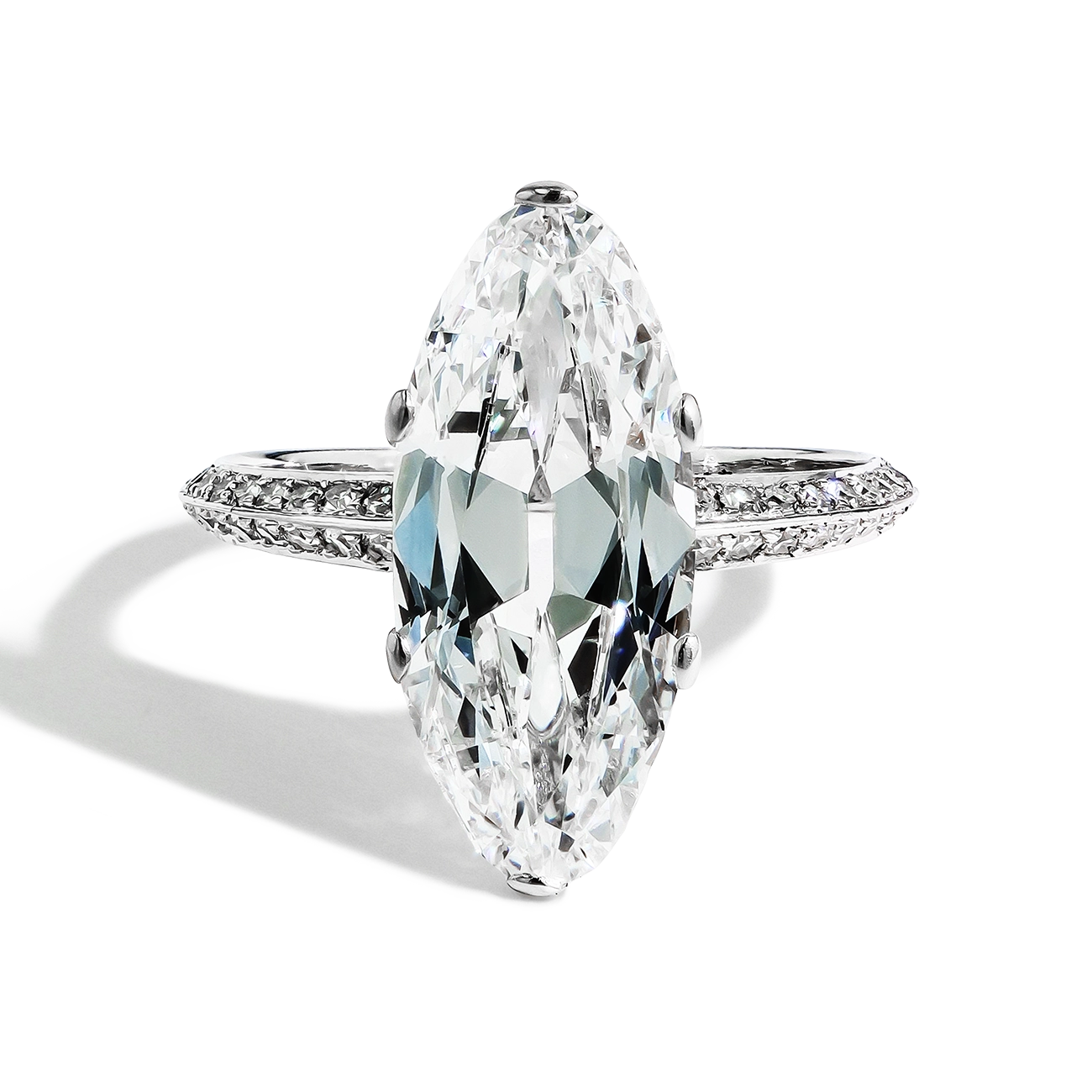 Antique Oval Diamond Engagement Ring